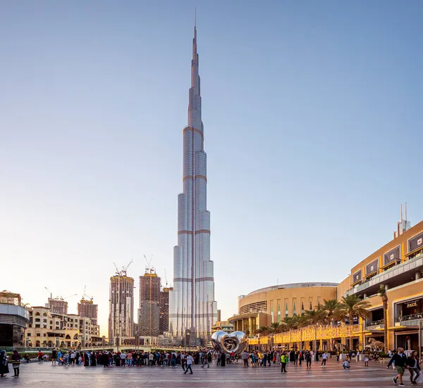 迪拜购物中心对阿联酋迪拜的看法 — 图库照片