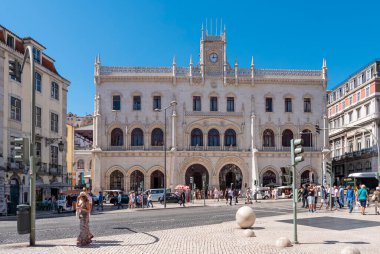 Lizbon 'un Portekiz' deki tarihi mimarisi.