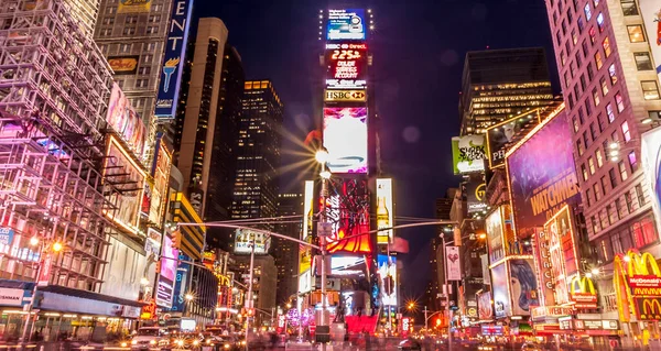 Vista Times Square Por Noche — Foto de Stock