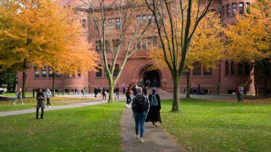 Cambridge, Massachusetts, ABD 'deki Harvard Üniversitesi' nin tarihi mimarisi.