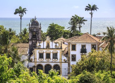 Olinda 'nın tarihi mimarisi Pernambuco, Brezilya.