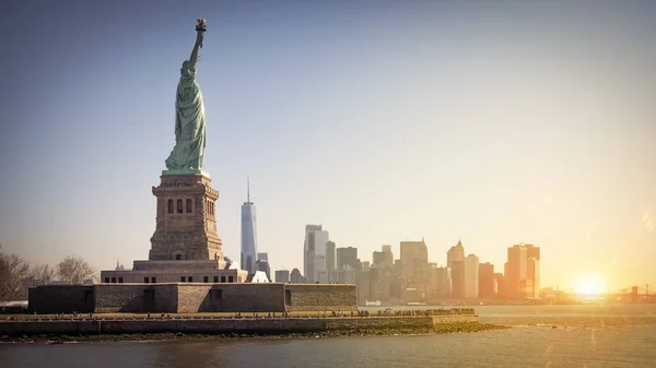 Kultovní Socha Svobody New Yorku — Stock fotografie