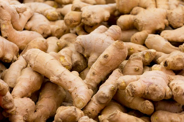 Bunch Pieces Fresh Ginger Roots — Stock Photo, Image