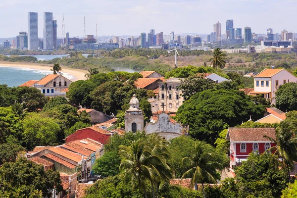 Utsikt Över Den Historiska Arkitekturen Olinda Pernambuco Brasilien — Stockfoto