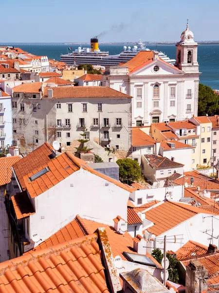 Aerial View Historic City Lisbon Portugal — Stock Photo, Image