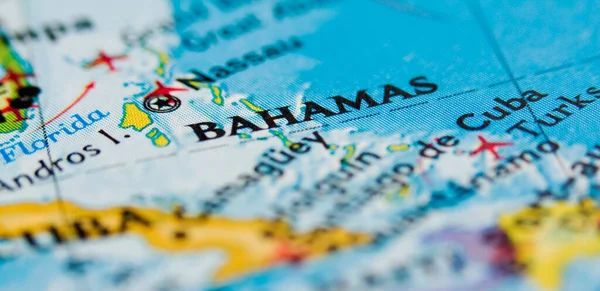 Vista Bahamas Mapa —  Fotos de Stock
