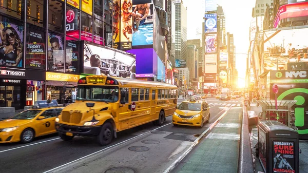 Vue Architecture Emblématique Ville New York Times Square — Photo