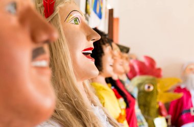 Brezilya Karnaval Dekorasyonu Olinda, Pernambuco, Brezilya.