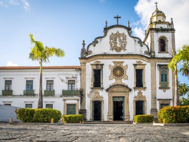 Olinda 'nın Brezilya, Pernambuco' daki sömürge mimarisinin görüntüsü.