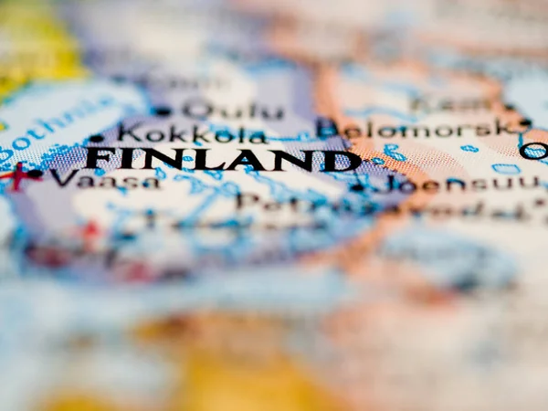 Finlandia Mapie — Zdjęcie stockowe