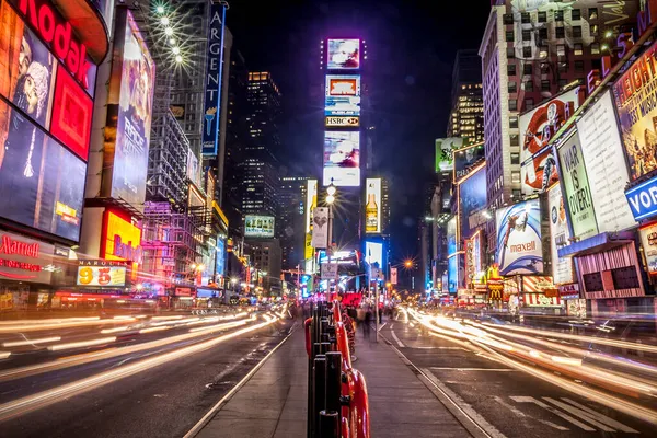 Vista Ciudad Nueva York Los Mostrando Icónico Times Square — Foto de Stock