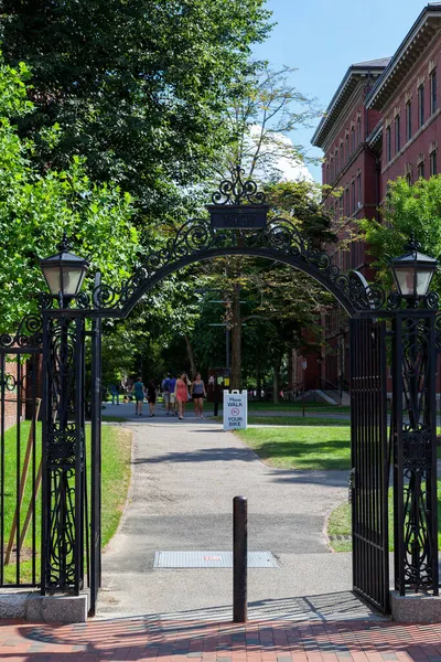 Вид Архітектуру Гарвардського Університету Кембриджі Штат Массачусетс Сша — стокове фото