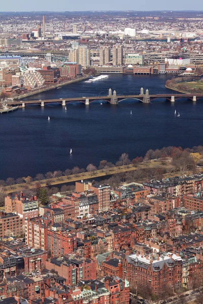 美国马萨诸塞州波士顿的空中景观 — 图库照片