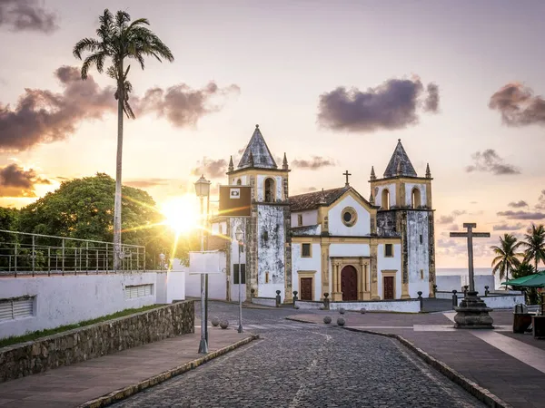 Άποψη Της Ιστορικής Και Αποικιακής Αρχιτεκτονικής Της Olinda Στο Pernambuco — Φωτογραφία Αρχείου
