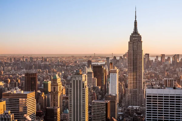 Flygfoto Över New York Stad Usa — Stockfoto