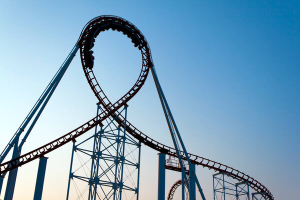 The scaring loops of a roller coaster.