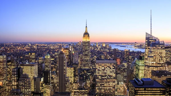 Вид Повітря Місто Нью Йорк Сша — стокове фото