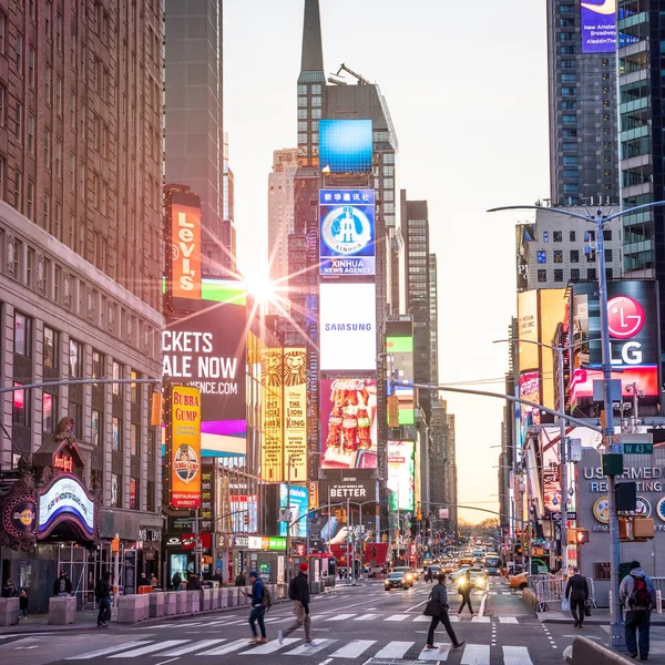 Εικονική Πόλη Της Νέας Υόρκης Στην Times Square — Φωτογραφία Αρχείου