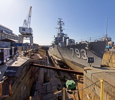 İkinci Dünya Savaşı destroyeri Cassin Young Boston, Massachusetts, ABD 'de.