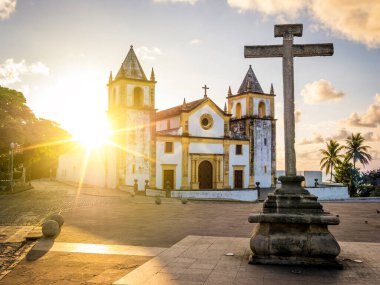 Olinda 'nın Brezilya, Pernambuco' daki sömürge mimarisi.