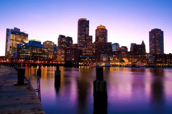Boston Liman ve Finans Bölgesi, Massachusetts, ABD.
