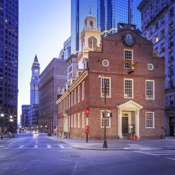美国麻萨诸塞州波士顿现代与历史建筑的融合观 — 图库照片