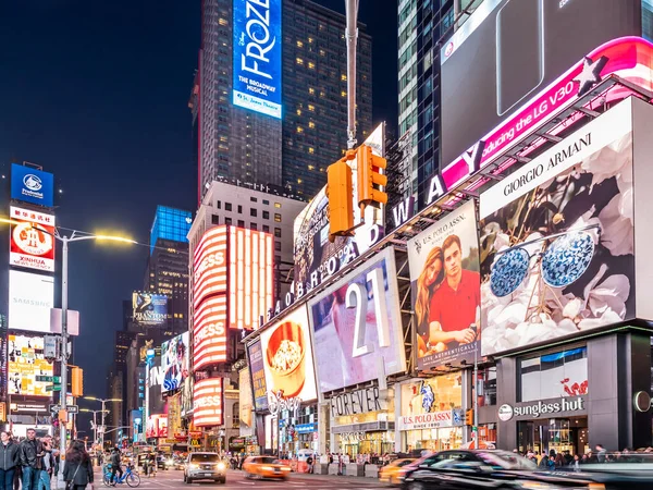 Icónica Arquitectura Ciudad Nueva York Los Estados Unidos Times Square — Foto de Stock