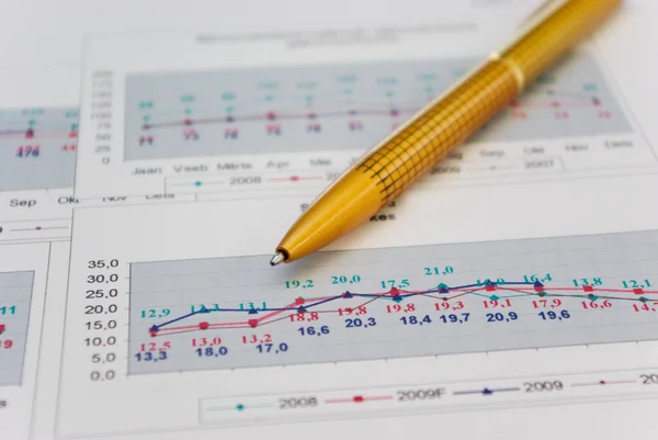 Gráfico de negocios Imagen de stock