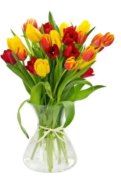Тюльпаны в вазе — стоковое фото