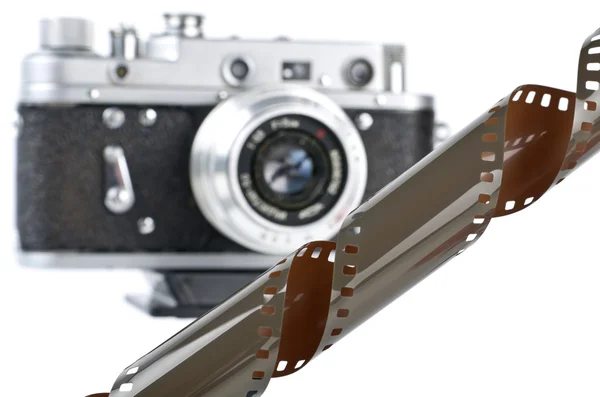 Film ve fotoğraf makinesi — Stok fotoğraf