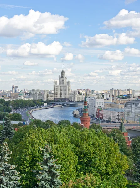 Вид с воздуха на Москву, Россия — стоковое фото