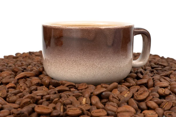 Copa en granos de café —  Fotos de Stock