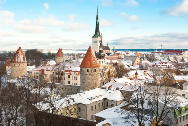 Tallinn 'in eski şehri — Stok fotoğraf