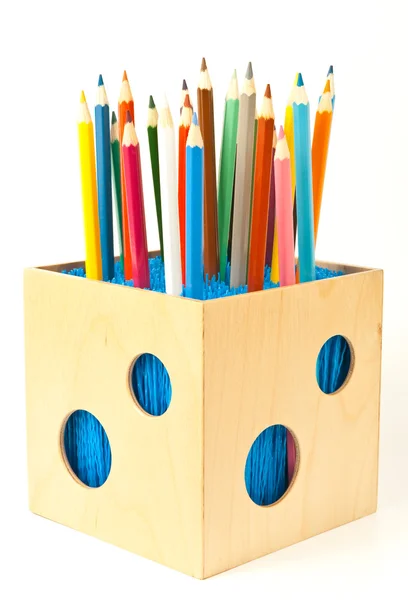 Caixa de lápis — Fotografia de Stock
