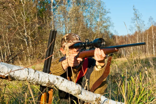 Jäger zielen — Stockfoto