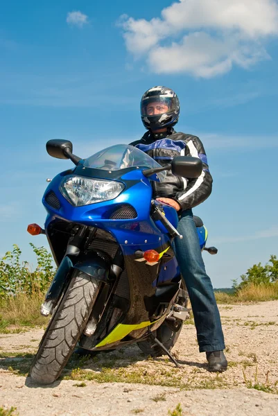 Motorradfahrer — Stockfoto