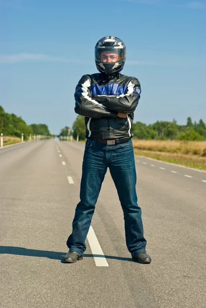 Motociclista — Foto Stock