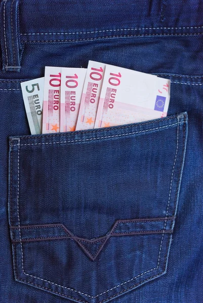 Money in pocket — Stock Photo, Image