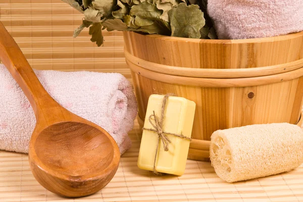 tahta kova ve sauna için kaşık