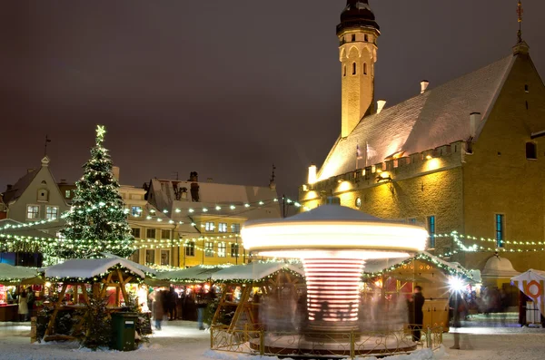 Noel pazarı Tallinn — Stok fotoğraf