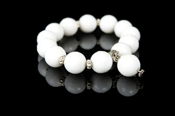 Bracelet with white stones — Stock Photo, Image