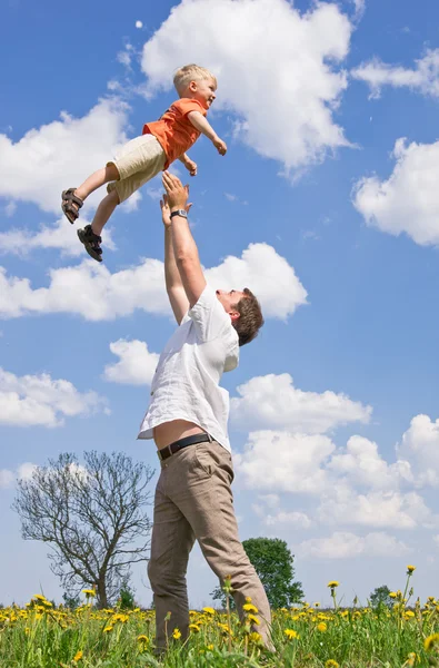 Father playing with son — Stock Photo, Image