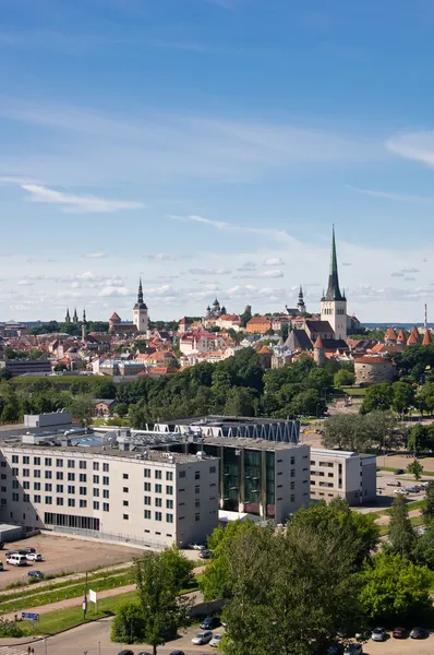 Panorama de la ciudad vieja de Tallin —  Fotos de Stock