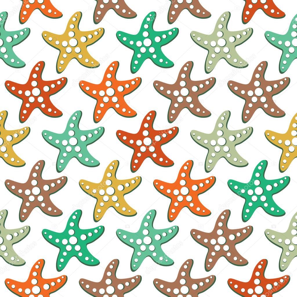 Vector seamless sea pattern