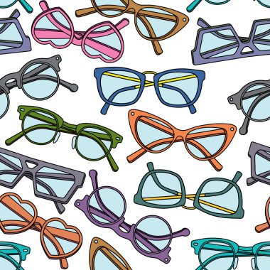Pattern with glasses