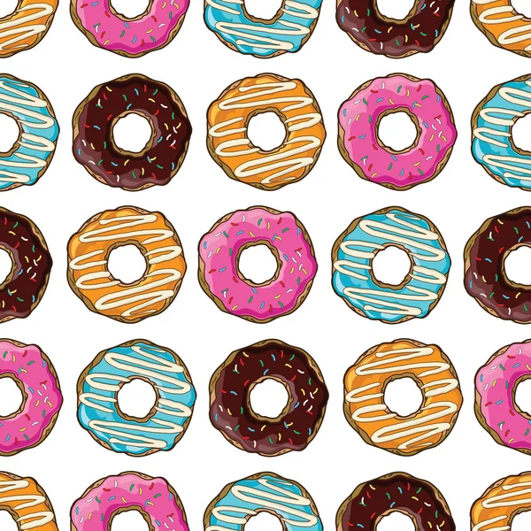 Set de vectores de rosquillas de colores Vectores De Stock Sin Royalties Gratis