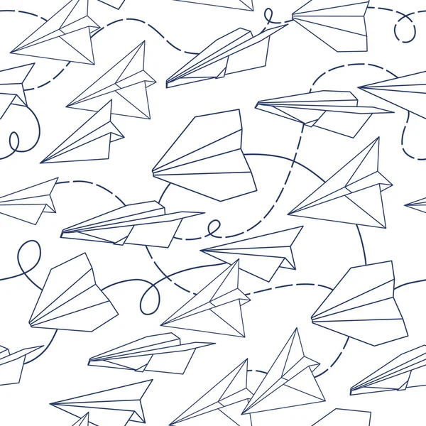 Papierowe samoloty tekstura — Wektor stockowy
