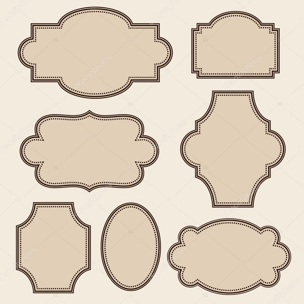 Vintage Frames Set Stock Vector C Sntpzh 28997989