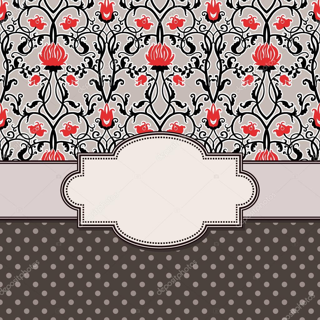 Vintage flowers pattern