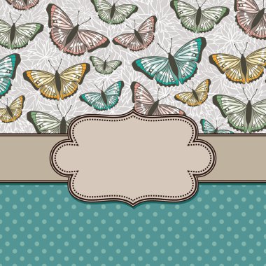 Kelebekler ile çerçeve